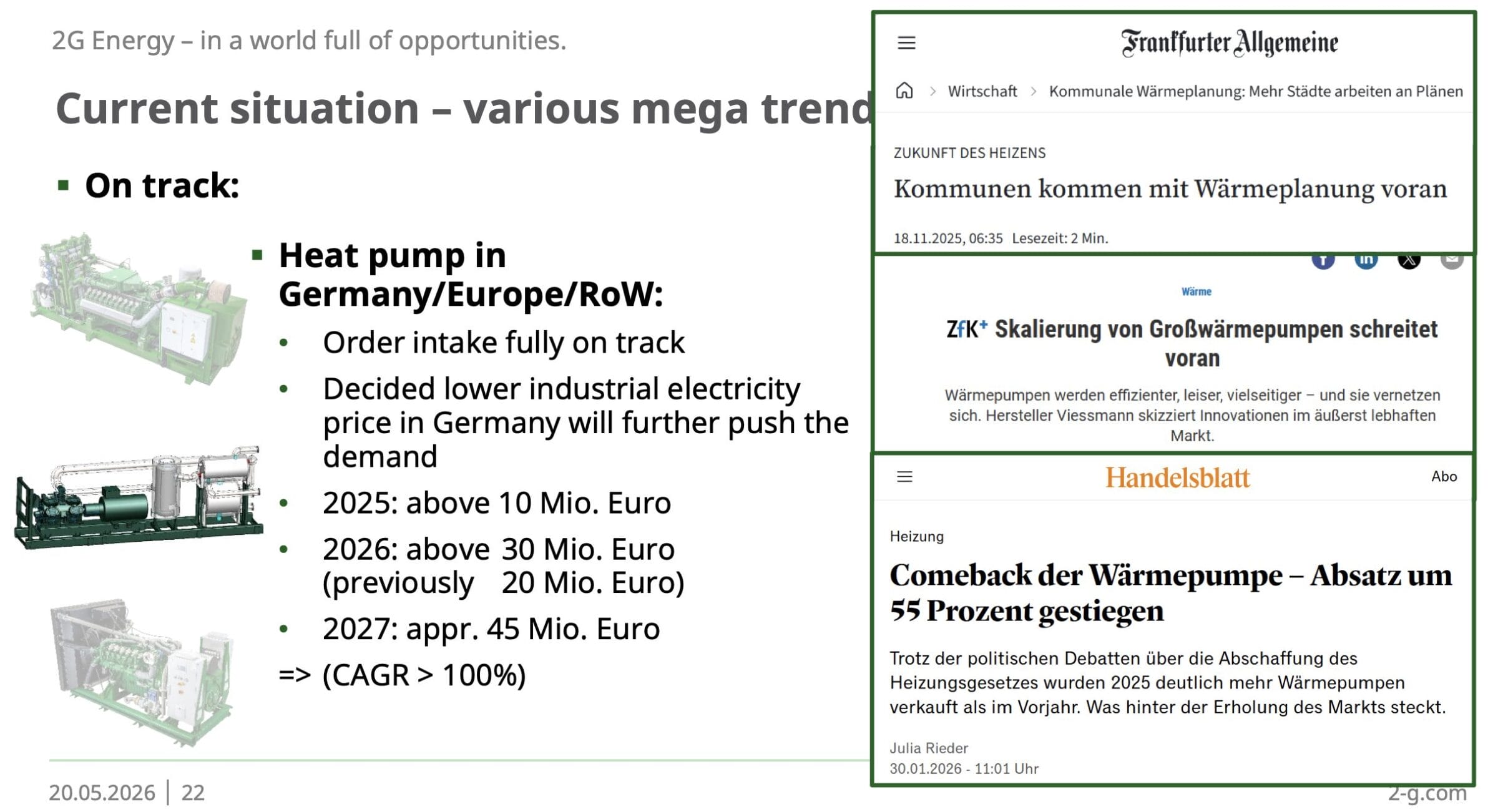 2G Energy Aktie Prognose: Großwärmepumpen werden immer stärker nachgefragt