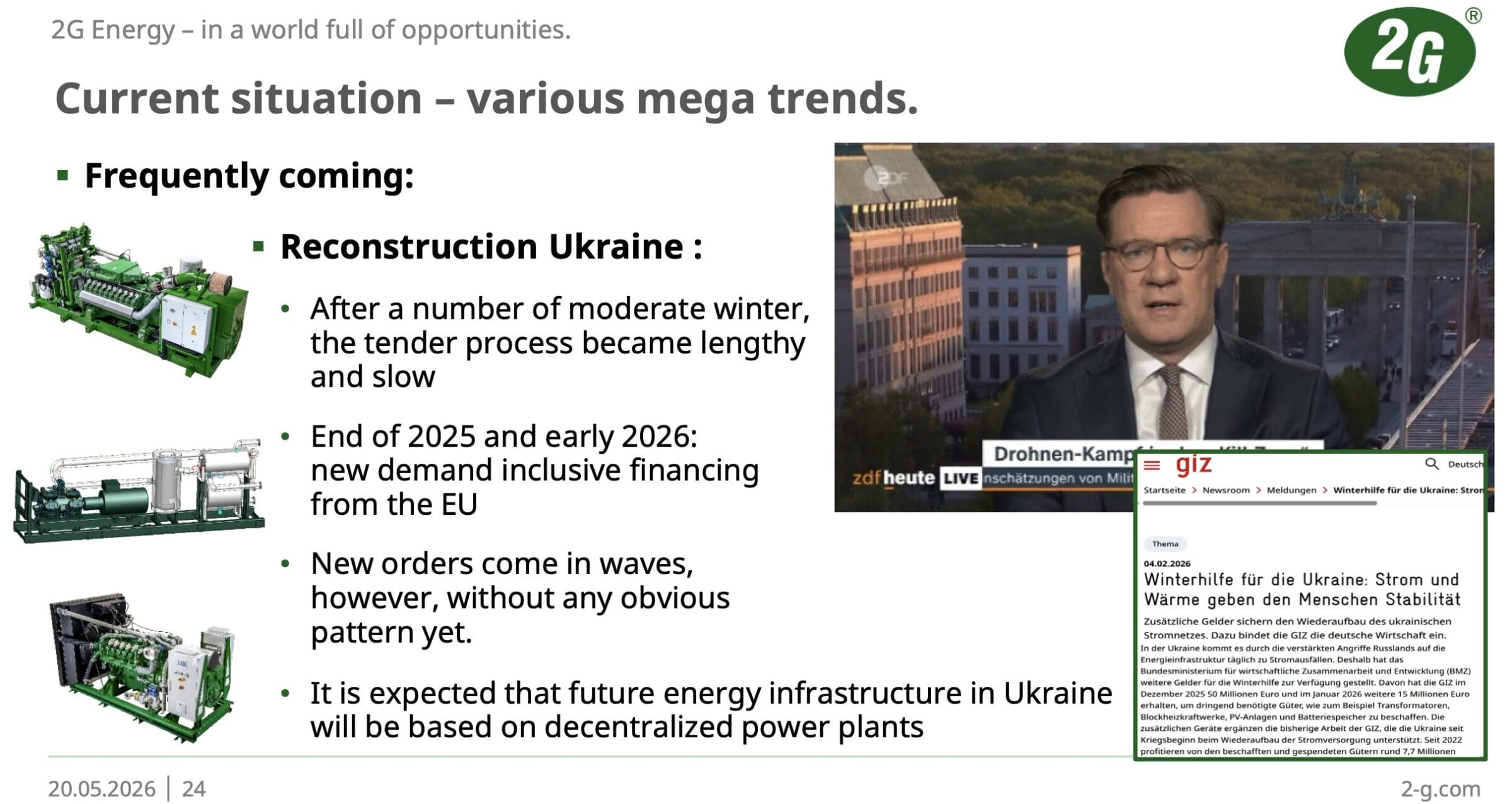 Die 2G Energy Aktie könnte vom Wiederaufbau der Ukraine profitieren 
