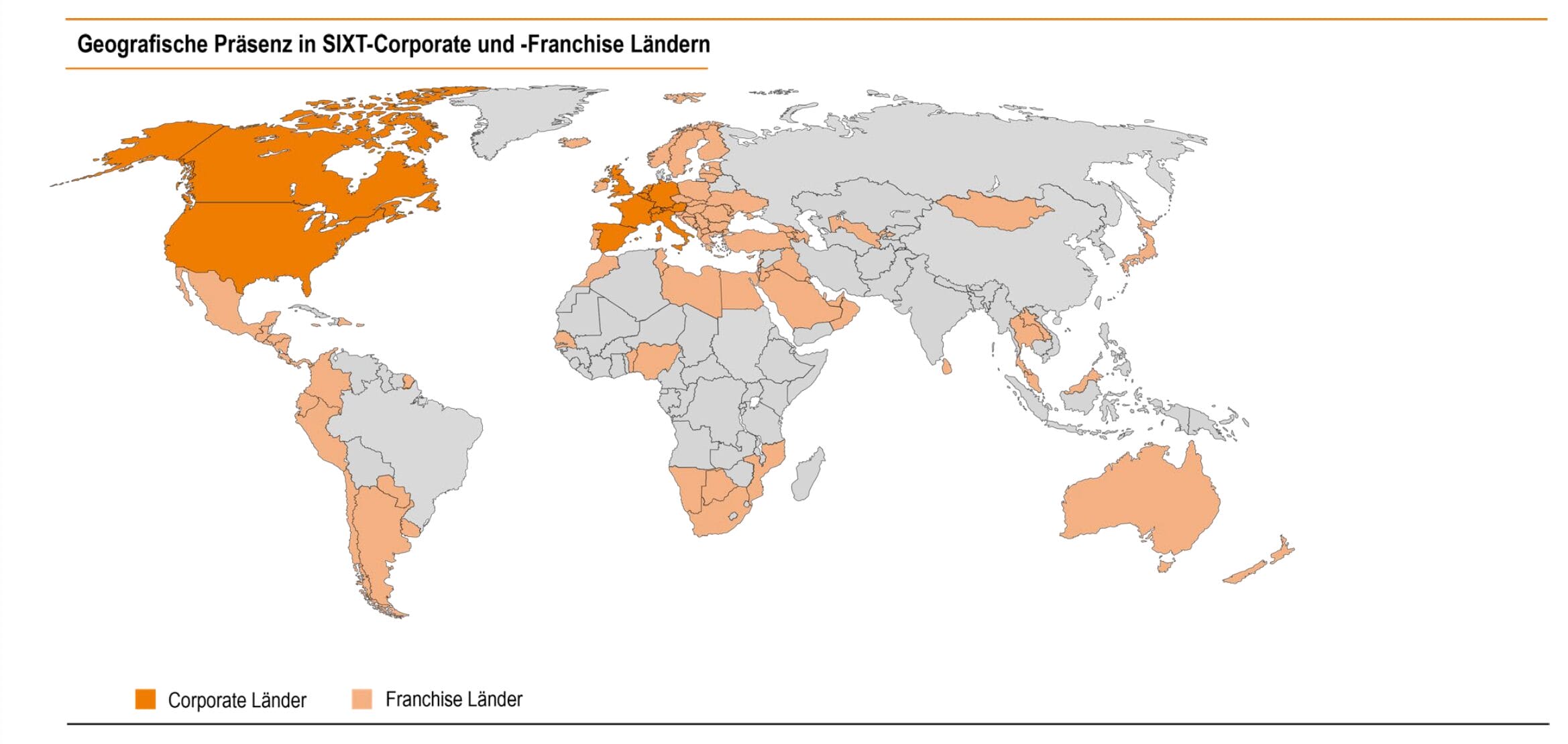 Geografische Präsenz von Sixt